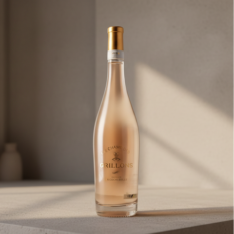 Rose Wine on table